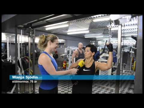 Expressens reporter utmanar stålmormor Wanja Sjödin, 76 år