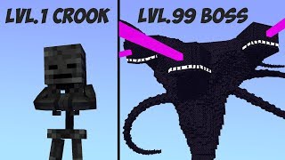Monster School: Lv.1 Crook vs Lv.99 Boss (4)- Minecraft Animation