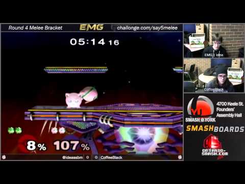 Coffeeblack vs EMG Idea   Smash@York 5   Melee Singles Bracket