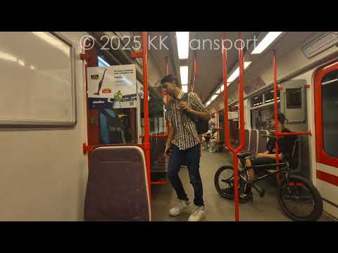 Prazske Metro: Linka B Metrovagonmash 81-7M 3390 Jinonice-Lužiny → Zličín | 4K