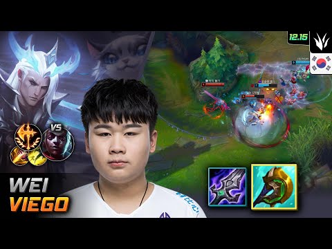 Wei Jungle Viego Divine Sunderer Conqueror - Wei Viego Match Highlight - LOL KR 12.15