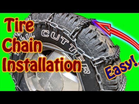 DIY How to Install Tire Chains for Winter Weather Driving Quick Grip Snow Chains  Tire Chain Install