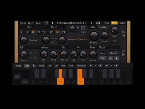 An arp on AudioKit Synth One.
