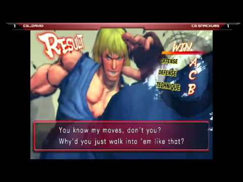 CG Bi-Weekly 1 - Dave (Sagat, Ken) vs. CG Snackums (Poison) Winners Semi