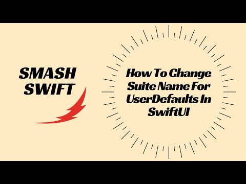 How To Change Suite Name For UserDefaults In SwiftUI