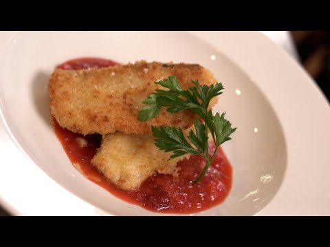 PARMESAN & PANKO CRUMBED FISH w  Plum & Tomato relish