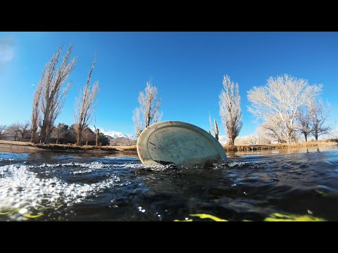 Disc hunter UNDER THE ICE! Underwater drone Disc Golf disc recovery #7
