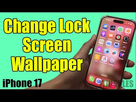 How to Change Only Your Lock Screen Wallpaper on iPhone 17!