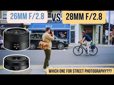 ON THE STREETS - Nikon 26mm vs 28mm f/2.8 pancake lens comparison