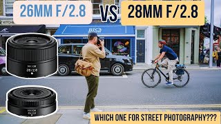 Video thumbnail for ON THE STREETS - Nikon 26mm vs 28mm f/2.8 pancake lens comparison by Grays of Westminster