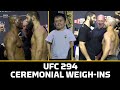 UFC 294 Final Faceoffs | Full Ceremonial Weigh-Ins | MMA Fighting
