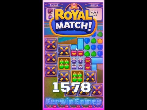 Royal Match Level 1578 - No Boosters Gameplay