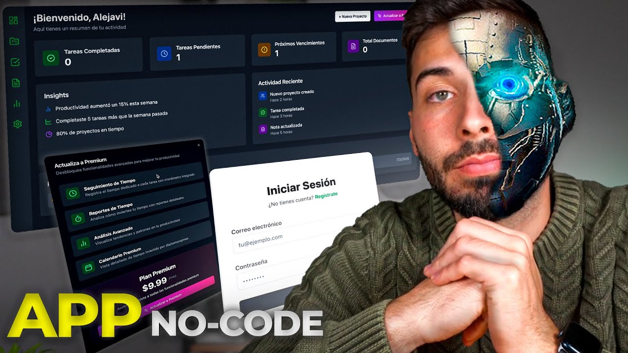 BRUTAL! Complete No-Code APPs by AI 💵 EASY Tutorial creating Backend, Login, Payments,…