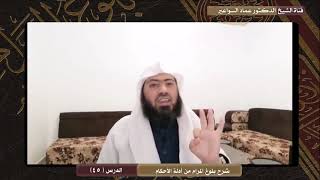 صورة شرح كتاب بلوغ المرام، الدرس ( 45). د. عماد السواعير