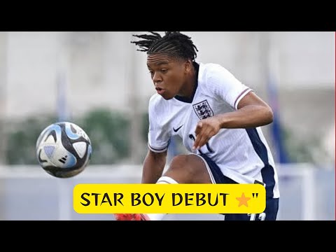 Rio Ngumoha England U19 Debut vs Ukraine | Great Performance | Friendly Match 