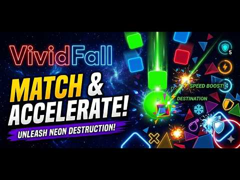 VividFall – Neon Reflex  Game video thumbnail