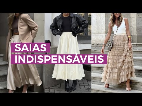 Saias indispensáveis para seu guarda-roupa | Camila Gaio