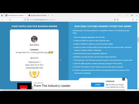 Pemenang pengumuman pemenang give away