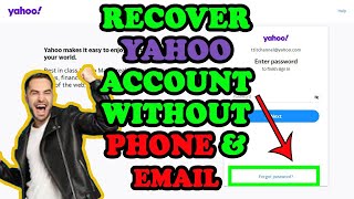 how to recover/Change/Reset yahoo account without phone number or email id Urdu/Hindi