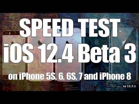 iOS 12.4 Beta 3 Speed Test on iPhone 5S, 6, 6S, 7 and iPhone 8 (Build 16G5038d)