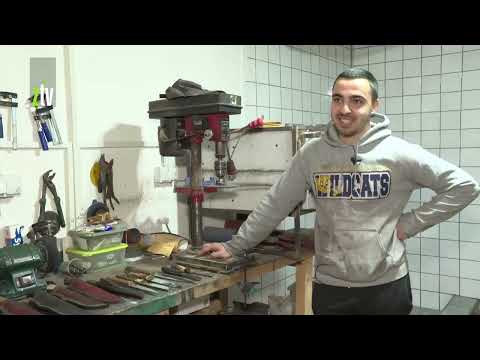 Nemanja Milojević izrađuje noževe