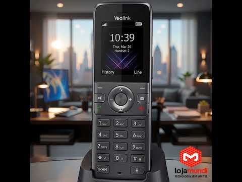 Video do produto Telefone IP Yealink W73H Handset DECT Sem Fio Áudio HD