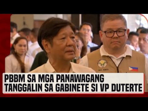 PBBM, tiniyak na hindi tatanggalin sa Gabinete si VP Duterte