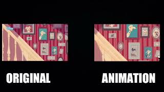 101 Dalmatian Street Animation: Dolly falls down the stairs (Original vs. Animation Comparison)