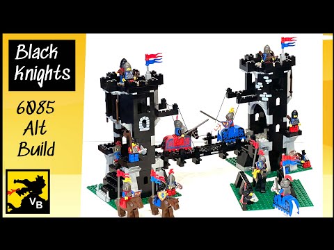 Lego 6085 - 2 Alternative Box Builds.  Classic Castle Black Knight theme