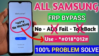 Finally-No *#0*# All Samsung Frp Bypass Android 13 Adb Enable Fail | No Tool 1 Click Frp Unlock 2024