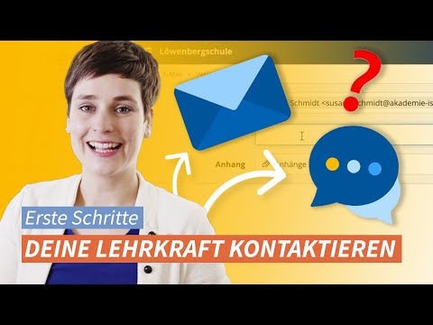 How can I contact my teacher on the IServ school platform?