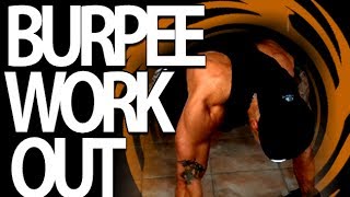 Allenamento di interval training con manubri (Burpee)
