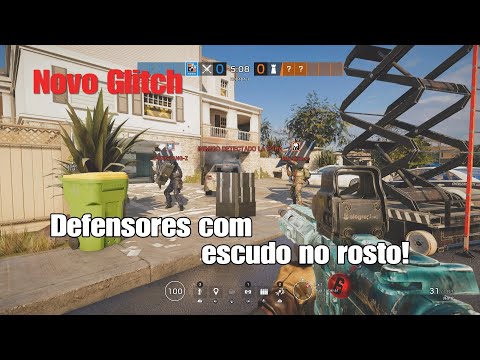 COMO FAZER Novo Glitch/Bug R6 escudo no rosto - New face shield glitch with all defender