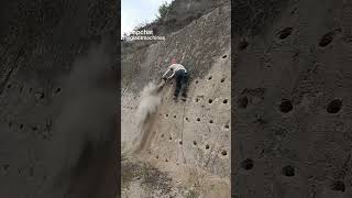 retaining wall anchoring rod hole. soil nailing #soil #retainingwall #anchoring #construction #civil