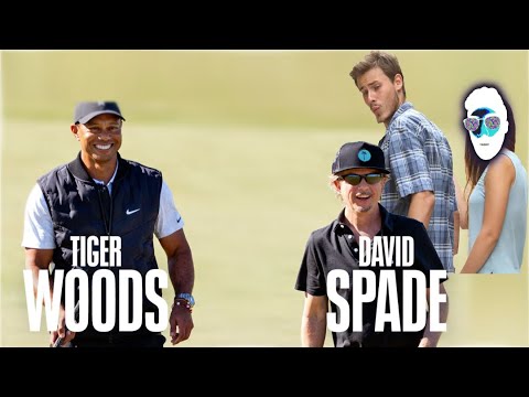 A Round with Tiger: Celebrity Playing Lessons - David Spade Reaction Review