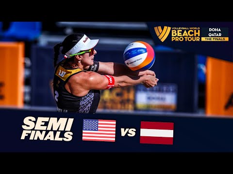 Cannon/Kraft vs. Tina/Anastasija - Semi Final Highlights | Doha Finals 2024 #BeachProTour