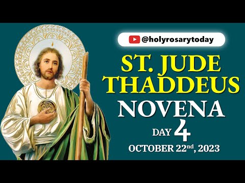 ST. JUDE THADDEUS NOVENA DAY 4 🙏 October 22, 2023 🙏 Holy Rosary Today