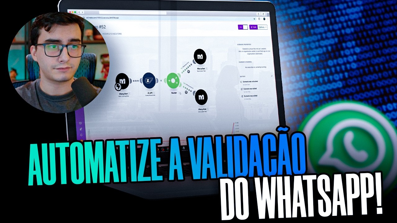 Automação para verificar se WhatsApp é verdadeiro