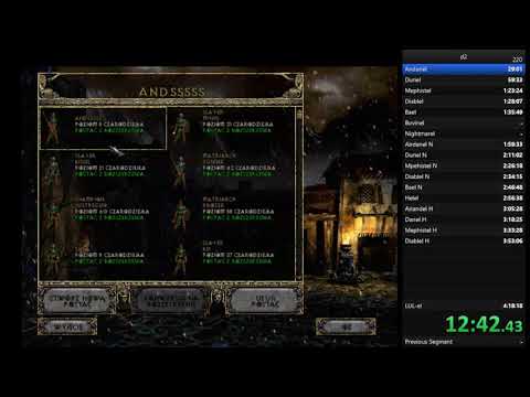Diablo 2: LoD Hell Speedrun old World Record 3:59:49 Any% Sorceress