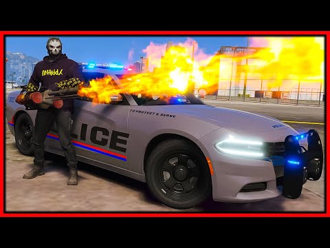 GTA 5 Roleplay - I troll cops with flamethrower | RedlineRP