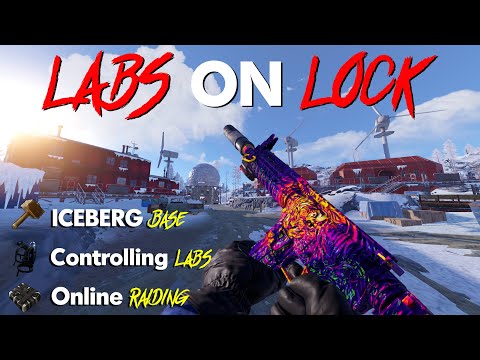 Controlling LABS From AN INSANE ICEBERG BASE | Vanilla Rust - HIGH POP