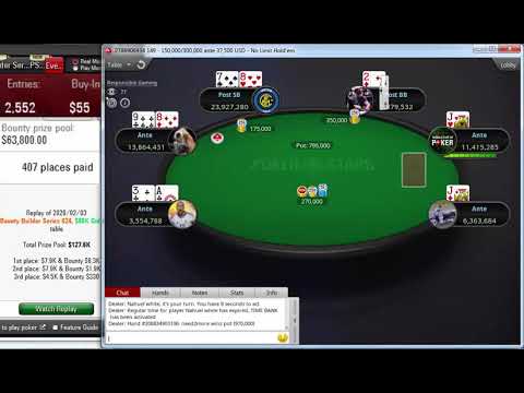 Replay | Final table Poker Stars Bounty Builder Series 024: $55 NLHE 6-Max, Turbo $80K Feb 03, 2020