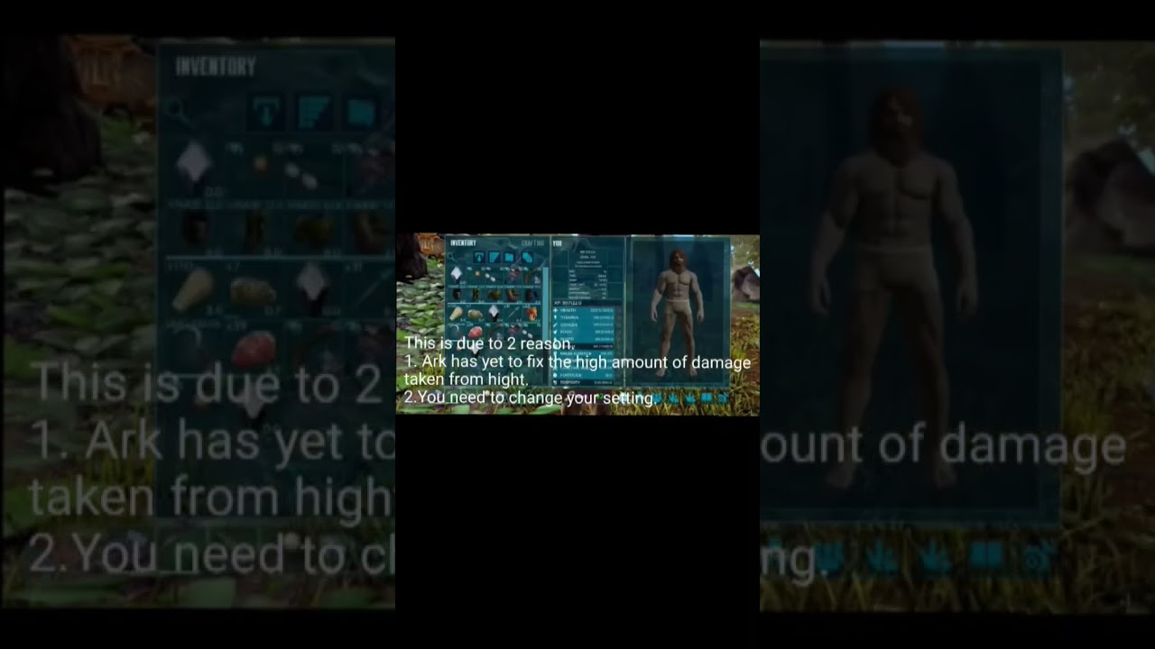How to fix  #arkultimatemobileedition  fall damage glitch #arkmobile #ark #gaming