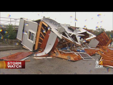 Nor'easter Tosses Boats Ashore, Topples Press Box, Knocks Out Power To All Of Cohasset