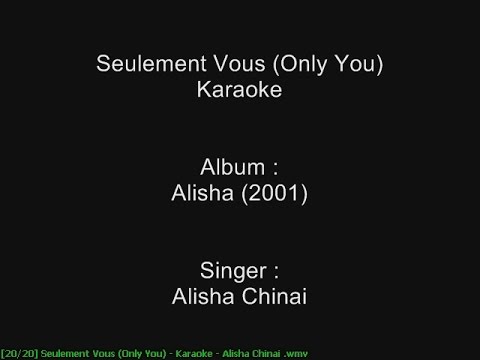 Seulement Vous (Only You) - Karaoke - Alisha Chinai - Alisha (2001)