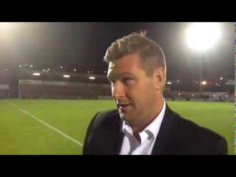 Karl Robinson reacts to Cup win