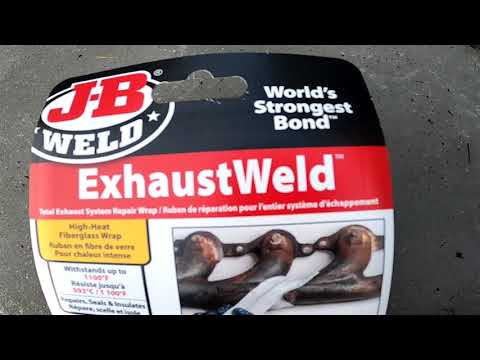 J-B WELD Exhaust Weld System Repair Wrap World's Strongest Bond Withstands up to 1100 ℉ / 593 ℃