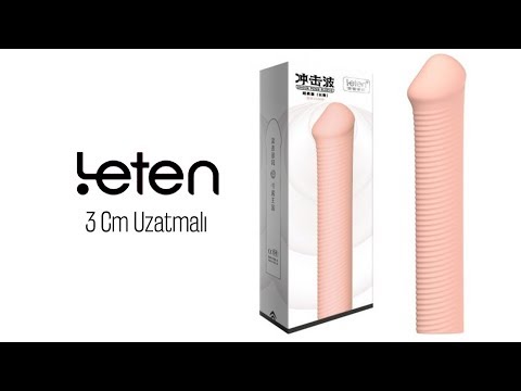 Leten Tırtıklı Yumuşak 3 cm Uzatmalı Penis Kılıfı