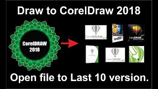 Как открыть файл новой версии Corel Draw в старой версии Corel Draw, Учебное пособие от Amjad GD