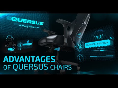 Žaidimų kėdė Quersus VAOS 503 Gaming Chair, Juoda-mėlyna